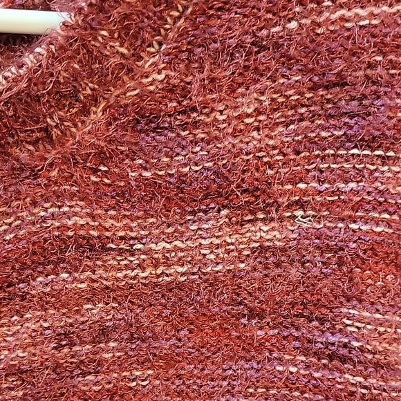 American Rag Red Chunky Knit Crew Neck Sweater - Picture 6 of 7